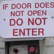 If Door Does Not Open