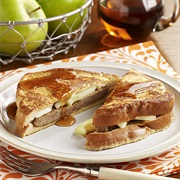 Sausage Sandwich on French Toast