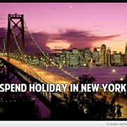 Spend Holiday in New York City