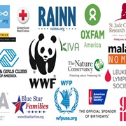 Be a Member of 5 Charity Organizations