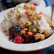 Dad's Brownie Sundae