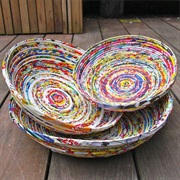 Bowls Out of Old Magazines