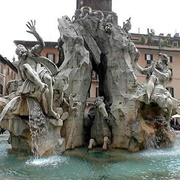 Fontana Dei Quattro Fiumi, Rome, Italy