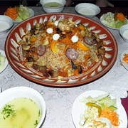 Oshi Palav Traditional Meal, Tajiksitan