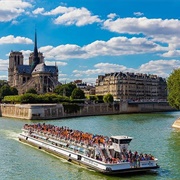 A Bateau-Mouche Cruise - Paris, France