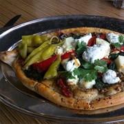 Halloumi and Feta Pide