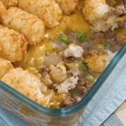 Made Hotdish With a Can of Cream of Mushroom Soup