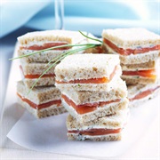 Salmon and Cream Cheese Sandwich