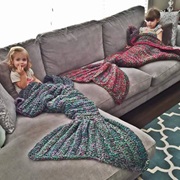 Knitted Mermaid-Blanket