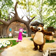 Masha and the Bear in Leolandia, Bergamo, Italy