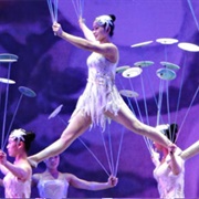 Watched the Shanghai Acrobats in Shanghai