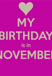 Birthday Book 11/24 (Idk)