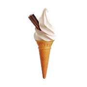 Soft Serve Cone With Cadbury Flake