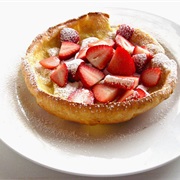 Dutch Baby Pancake With Strawberries