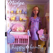 Midge and Baby Pregnant Barbie