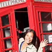 Popping Your Head Out of a London Phone Booth