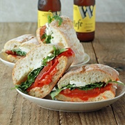 Bacon Red Pepper Feta Toastie