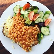 Baked Potato With Beans