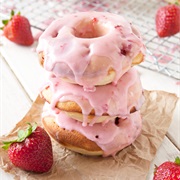 Strawberry Glazed Doughnuts