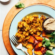 Moroccan Spiced Chickpea Scramble