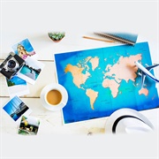 "Go, Fly, Roam, Travel, Voyage, Explore, Journey, Discover, Adventure"