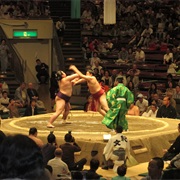 Watching Sumo in Tokyo, Japan