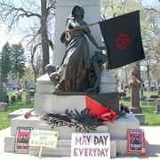 Haymarket Martyrs' Monument, Forest Home Cemetery