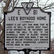 Boyhood Home of Robert E. Lee