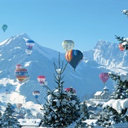 Winter Alpine Balloon Festival, Gstaad, Switzerland
