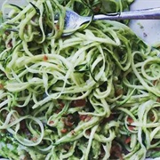 Spiralized Courgette