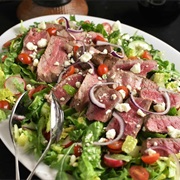 Steak Salad With Bleucheese