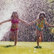 Play in Sprinkler