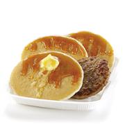 Pancakes & Sausage With Syrup