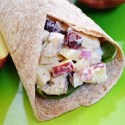 Chicken and Apple Salad Wrap
