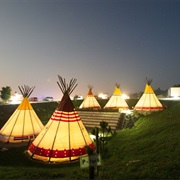 In a Tipi