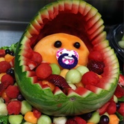 Baby in a Melon