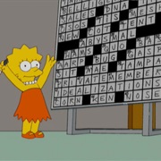 Homer and Lisa Exchange Cross Words