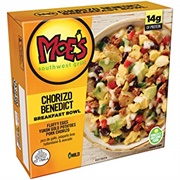 Moe's Chorizo Benedict Breakfast Bowl