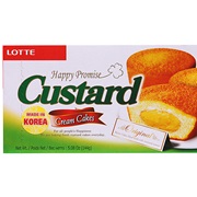 Lotte Happy Promise Custard Cream Cakes (Korea)