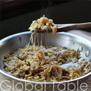 Spaetzle With Cheese and Caramelized Onion (Austria)