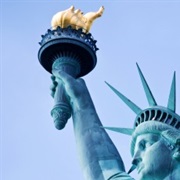 Inside the Torch of the Statue of Liberty