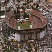 Miami Orange Bowl in Black Sunday