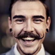 Had a Handlebar Mustache