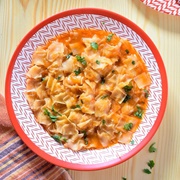 Trida With Spicy Tomato Sauce (Algeria)