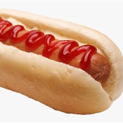Hot Dog With Ketchup