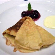 Banana Blueberry Crepe