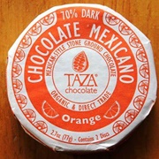 Taza Stone Ground Orange Chocolate Mexicano