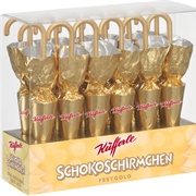 Schokoschirmchen Festgold