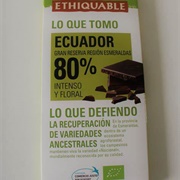 Ethiquable Ecuador 80% Intenso Y Floral