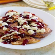 Cranberry Eggnog Nachos